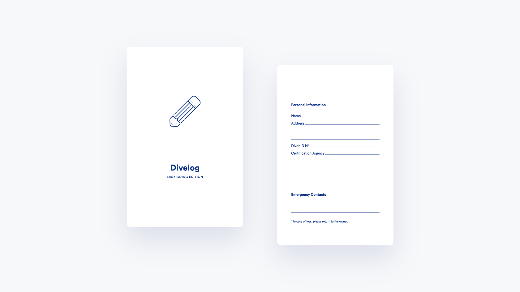 Cover and contact page design