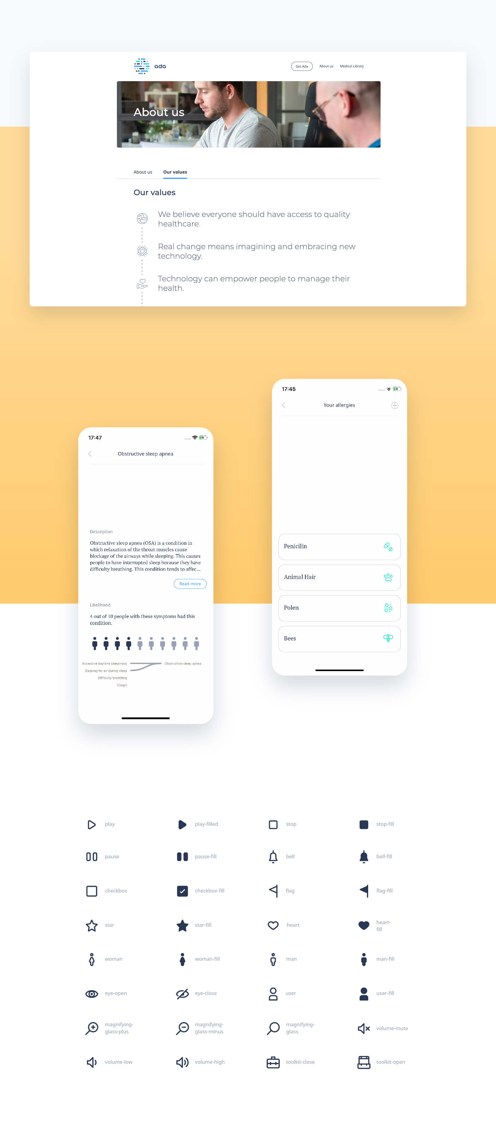 Icon sizes and its applications